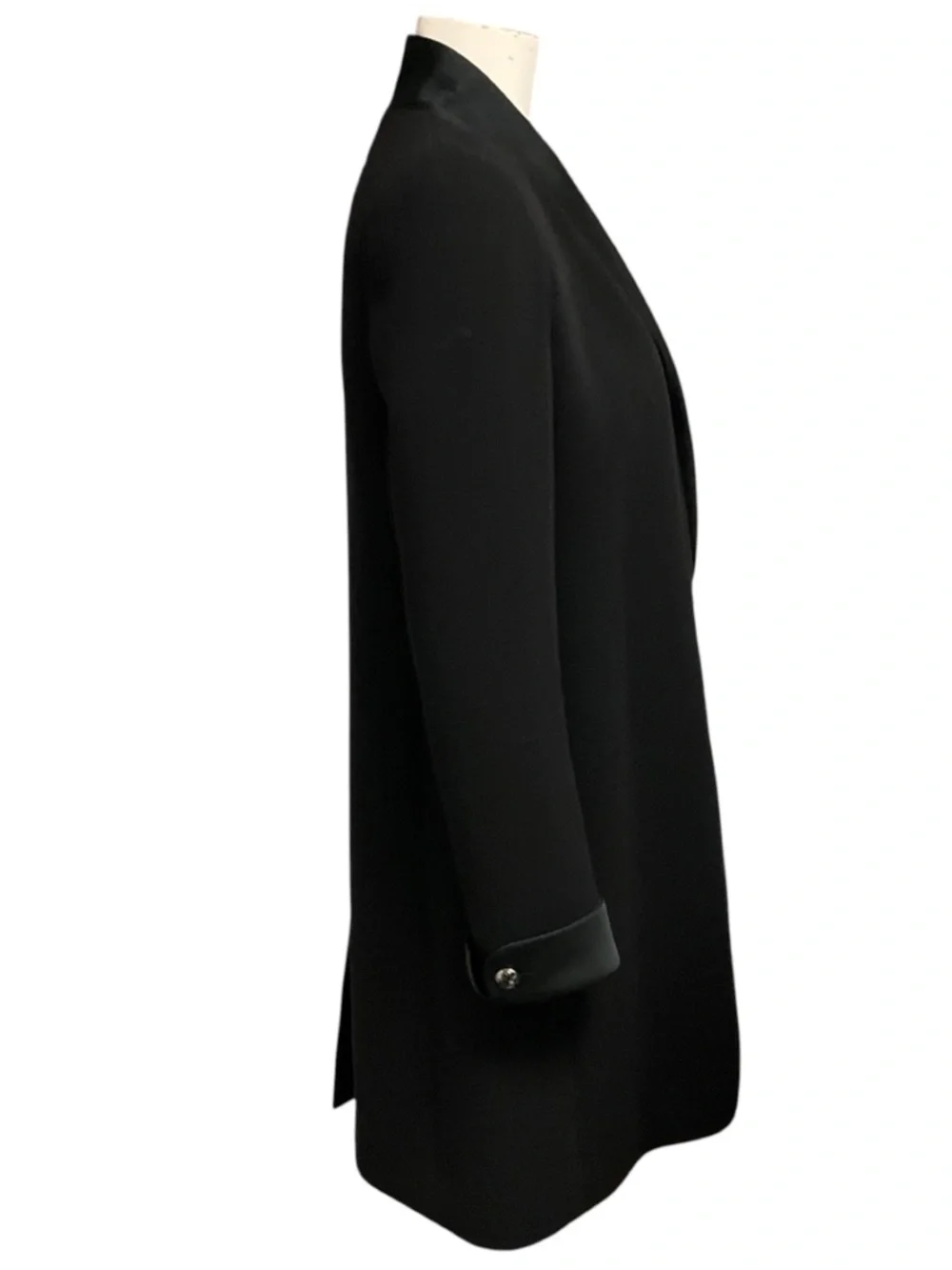 CHANEL black silk